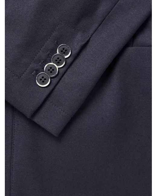Barena Blue Borgo Virgin Wool-Blend Suit Jacket for men