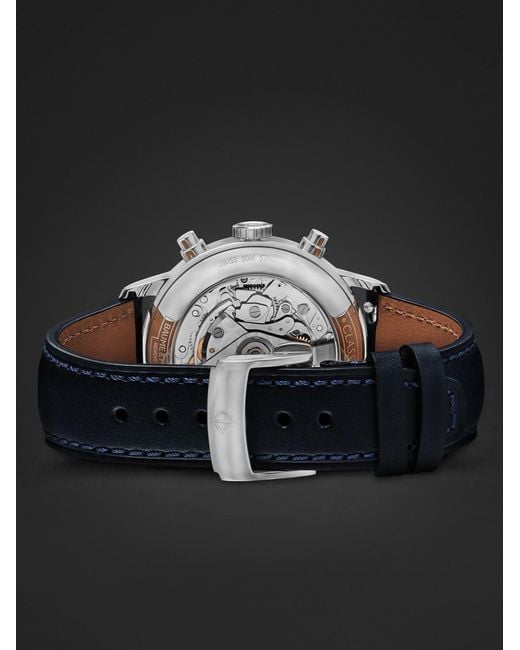 Baume & Mercier Black Classima Automatic Chronograph 42Mm Stainless Steel And Leather Watch, Ref. No. 10781 for men