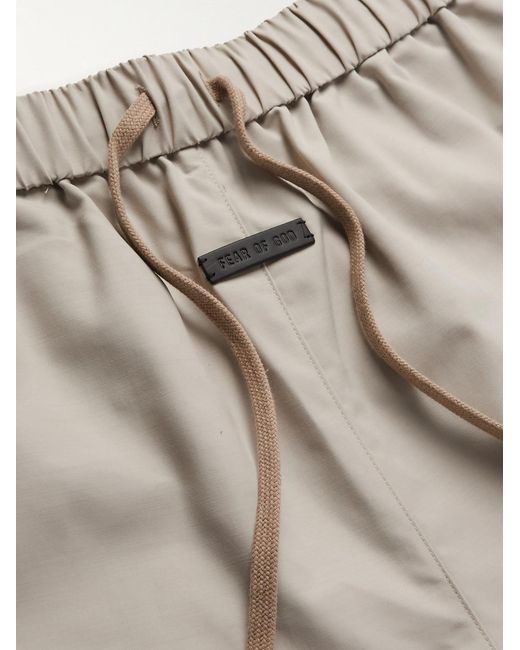 Fear Of God Natural Eternal Wide-Leg Twill Drawstring Shorts for men