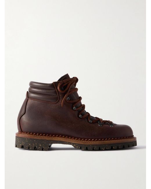 Yuketen Brown Vettore Leather Boots for men