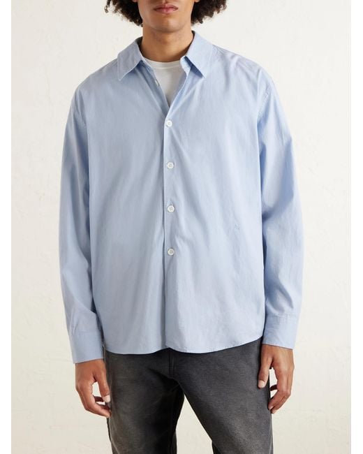 Our Legacy Blue Beyond Tm Lyocell And Cotton-blend Shirt for men