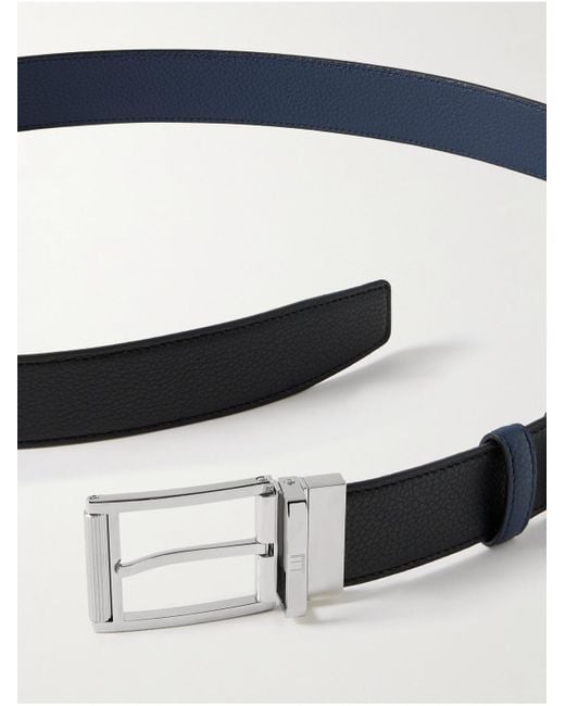 Dunhill Blue 3.5Cm Reversible Full-Grain Leather Belt for men