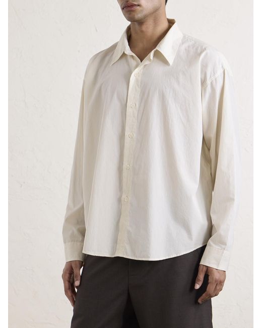mfpen Natural Exact Striped Cotton Shirt for men