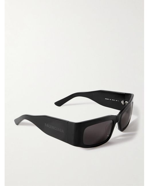 Balenciaga Sonnenbrille mit rechteckigem Rahmen aus Azetat in Black für Herren