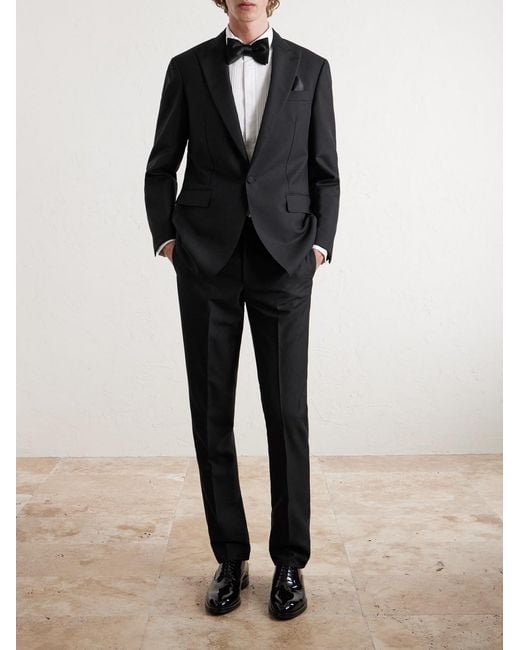 Kincaid No. 3 Wool And Mohair-Blend Tuxedo Jacket di Sid Mashburn in Blue da Uomo