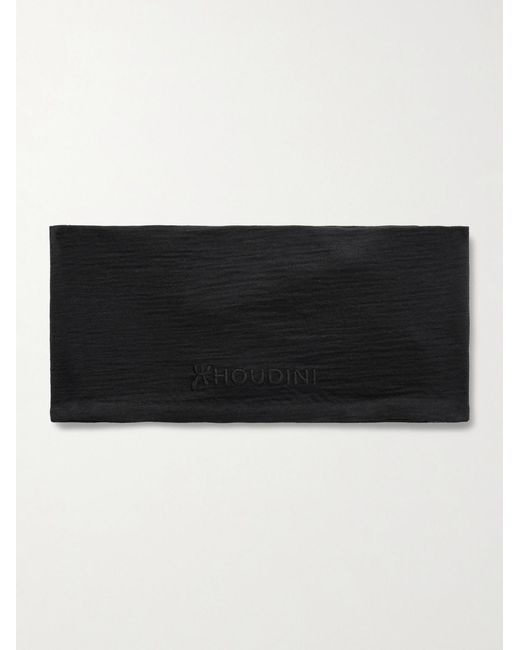 houdini Black Desoli Merino Wool Headband for men