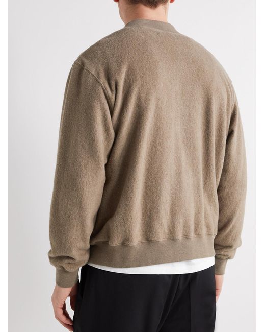 SSAM Natural Nolan Brushed Cotton And Camel Hair-Blend Cardigan for men