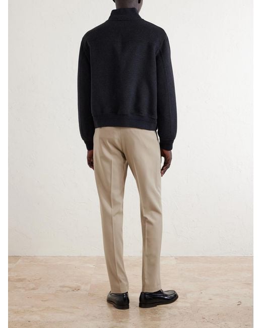 Dunhill Blue Cashmere And Wool-Blend Bomber Jacket for men