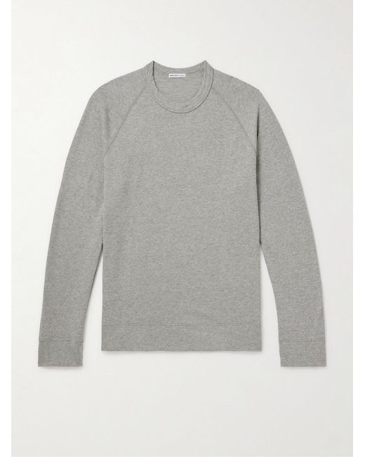 James Perse Gray Cotton-Jersey Sweatshirt for men