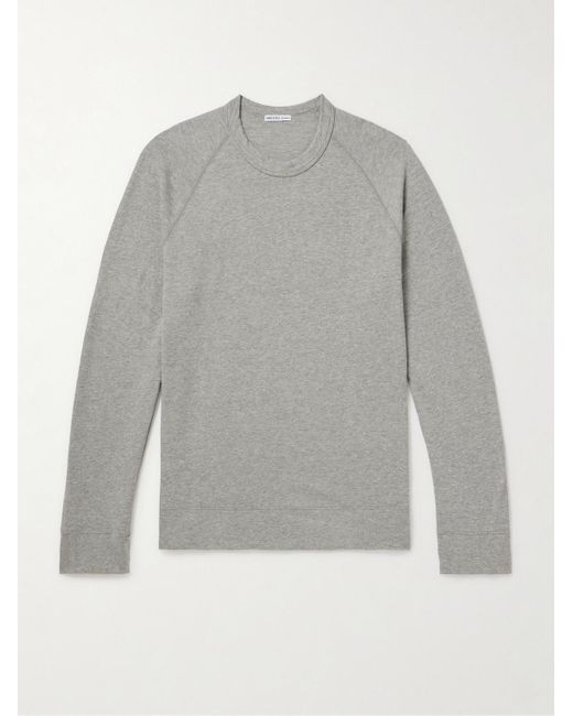 James Perse Gray Cotton-jersey Sweatshirt for men