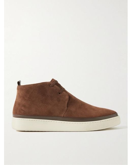 Mulo Brown Suede Chukka Boots for men