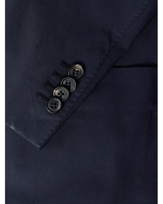 Incotex Blue Slim-fit Cotton-blend Gabardine Suit for men