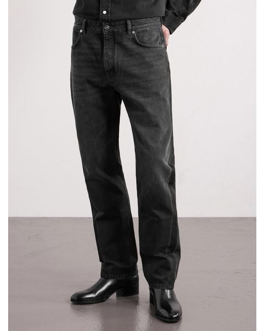 Givenchy Gray Straight-Leg Jeans for men