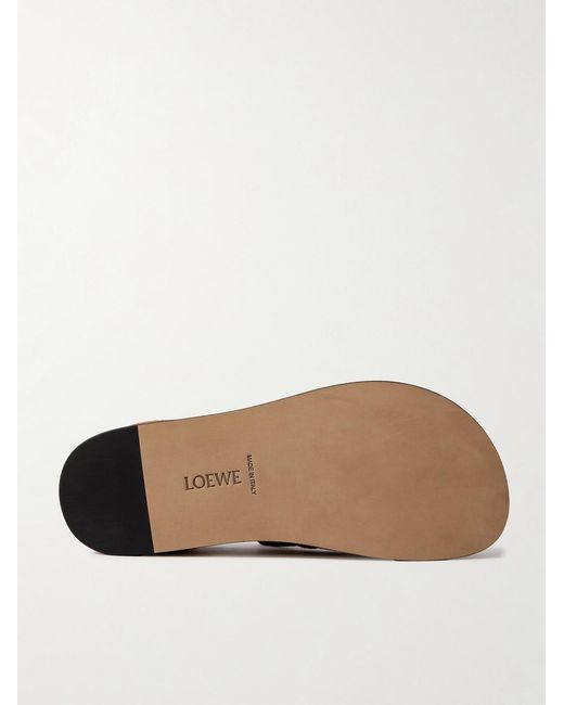 Loewe Brown Flex Suede Loafers for men