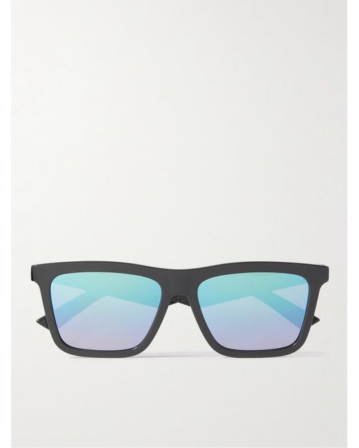 Dior Blue Dior B27 S1I D-Frame Logo-Detailed Acetate Mirrored Sunglasses for men