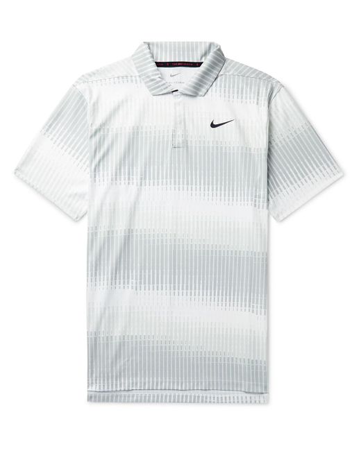Nike Tiger Woods Dri-fit Adv Printed Golf Polo Shirt in White for Men ...