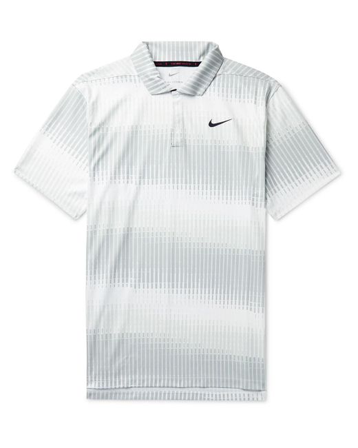 Nike Tiger Woods Drifit Adv Printed Golf Polo Shirt in White for Men