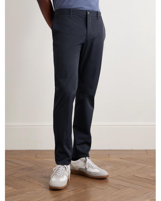 Incotex TeknoSartorial schmal geschnittene Hose aus Stretch-Shell in Blue für Herren