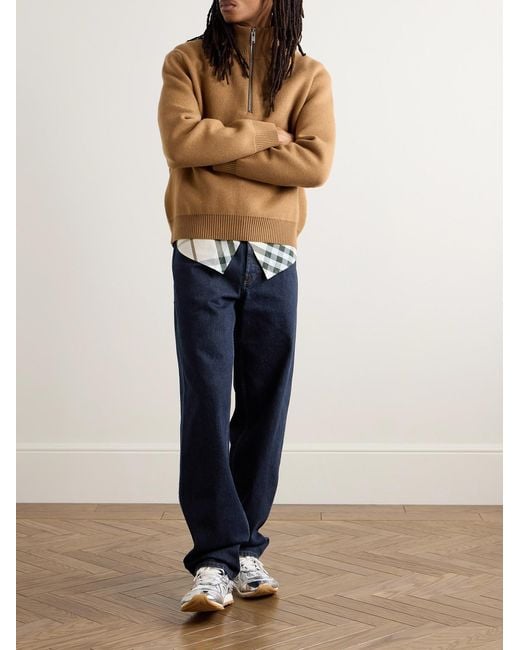 Burberry Blue Straight-Leg Jeans for men