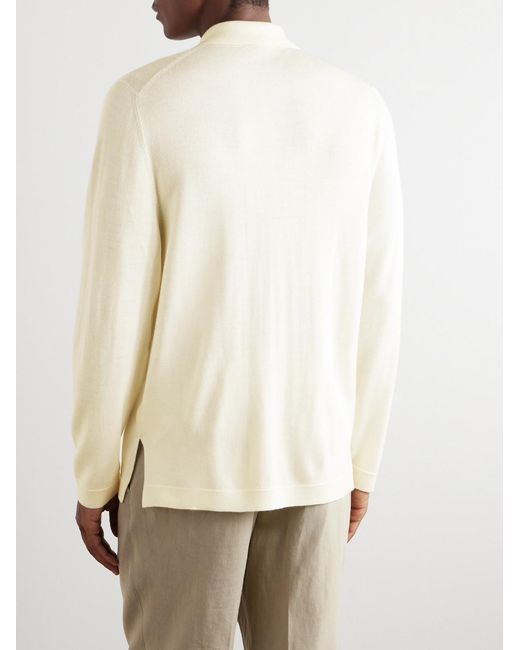 STÒFFA Natural Wool And Silk-Blend Cardigan for men