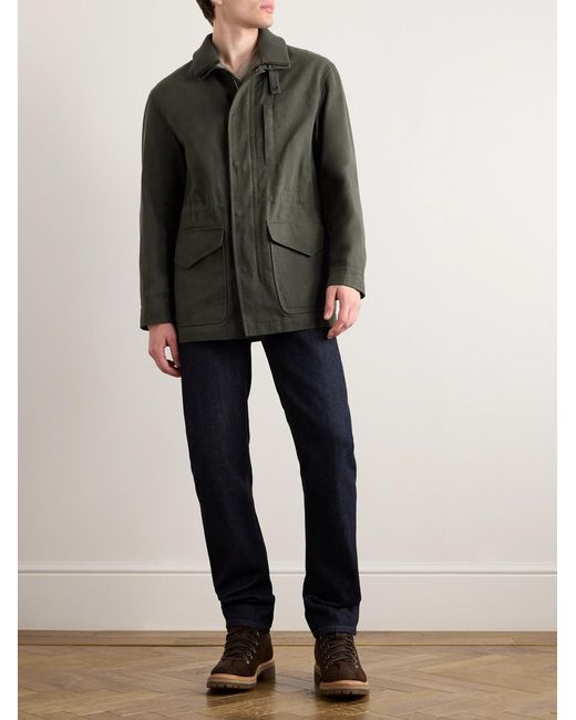 James Purdey & Sons Green Range Cotton And Linen-Blend Parka for men