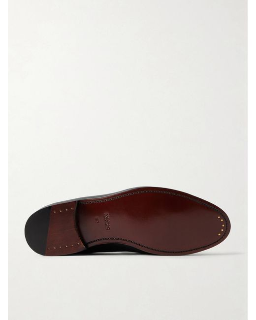Morjas Black The Penny Loafer-Leather Flats for men
