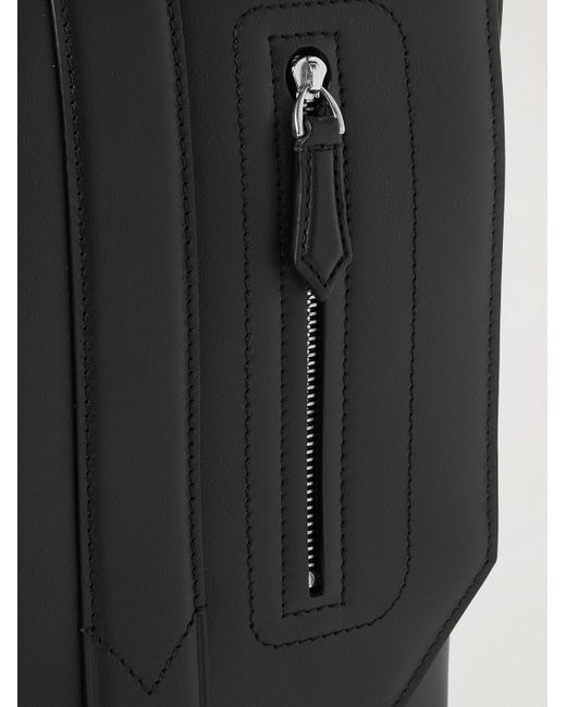 Montblanc Black Meisterstück Leather Messenger Bag for men