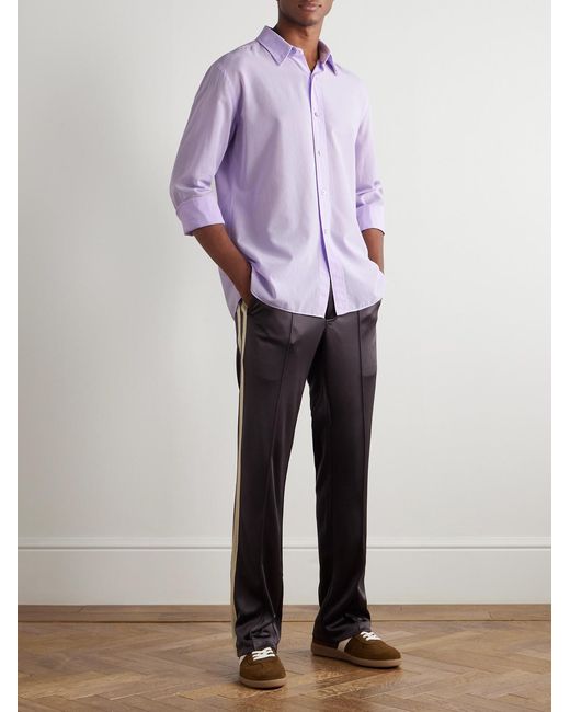 Tom Ford Purple Cotton-voile Shirt for men