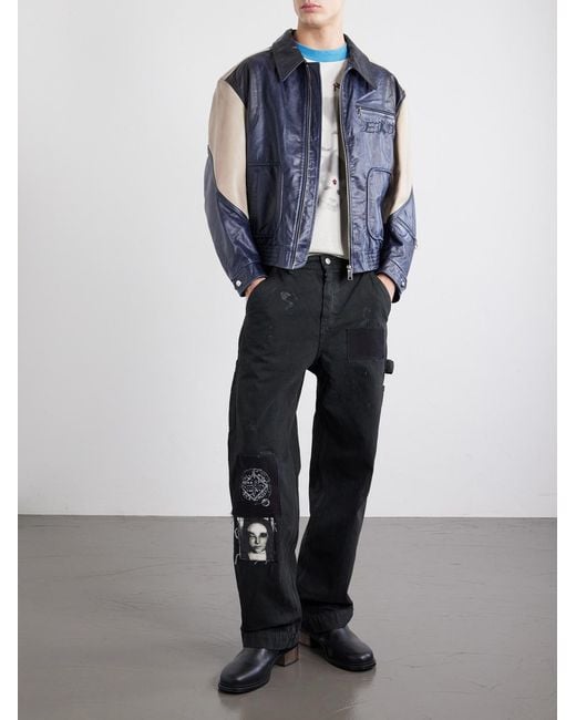 Enfants Riches Deprimes Blue Assemblage Straight-Leg Jeans for men