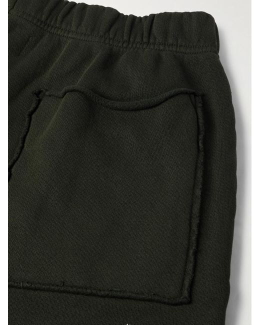 Les Tien Weit geschnittene Jogginghose aus Baumwoll-Jersey in Stückfärbung in Green für Herren