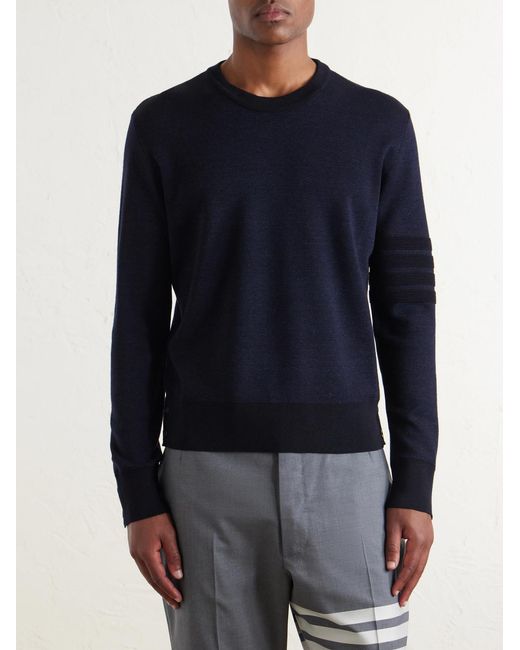 Thom Browne Blue Milano Stitch Wool for men