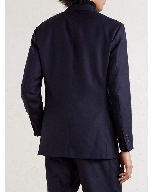 Saman Amel Blue Wool Suit Jacket for men