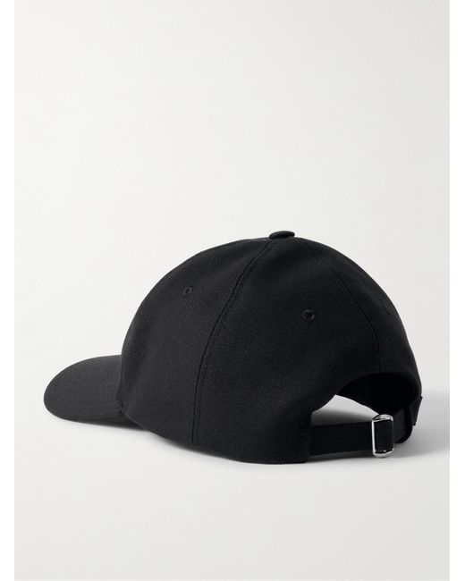 Loewe Black Logo-Appliquéd Cotton-Canvas Baseball Cap
