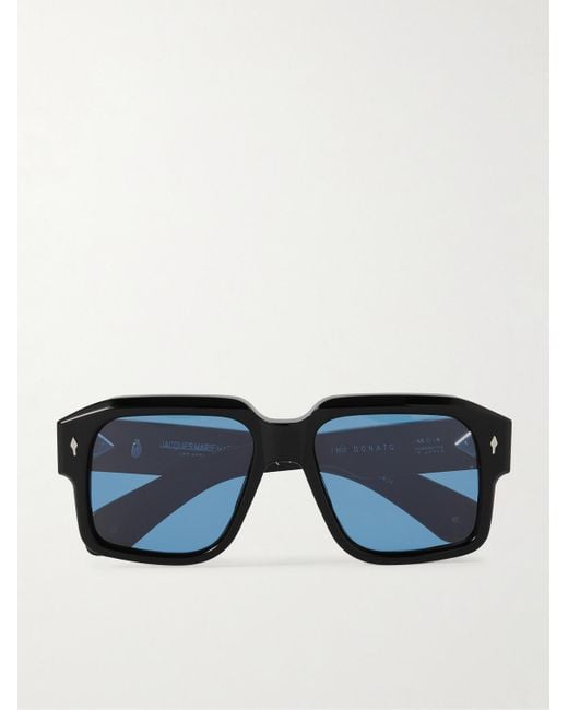 Jacques Marie Mage Blue Rossi Donato Square-frame Acetate Sunglasses for men