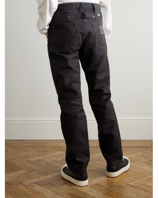 Kapital Black Monkey Cisco Straight-Leg Embroidered Century Denim Jeans for men