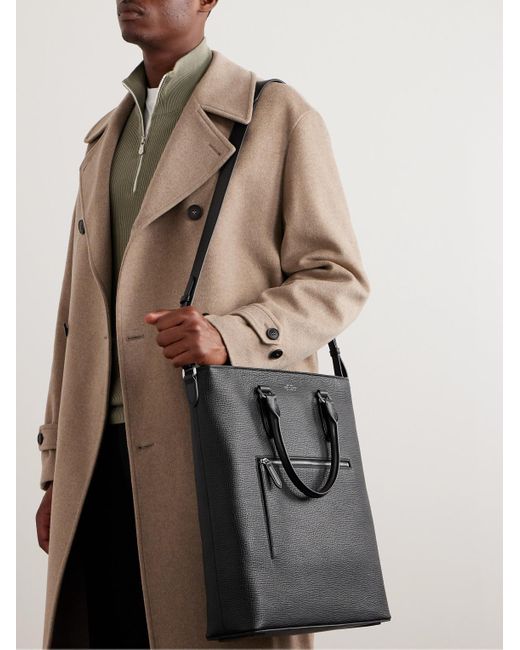 Smythson Portrait Full-grain Leather Tote Bag in Black for Men | Lyst UK