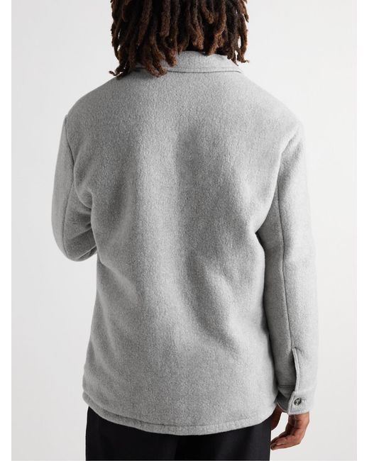 Gabriela Hearst Gray Argus Reversible Recycled-Cashmere And Shell Jacket for men