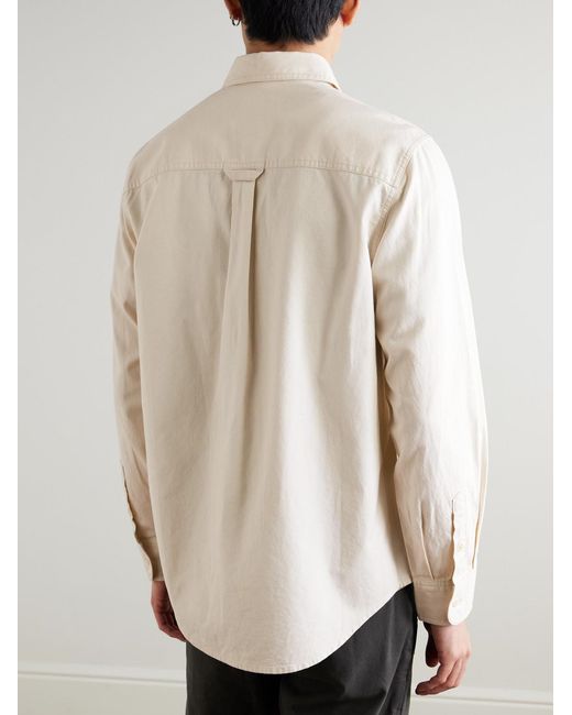 NN07 Natural Colby 50065 Organic Cotton And Hemp-blend Shirt for men