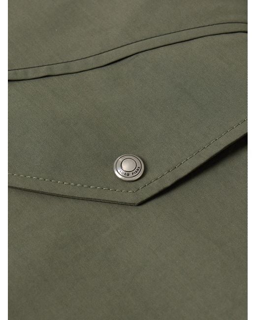 Loro Piana Green Ako Cotton And Silk-blend Twill Hooded Parka for men