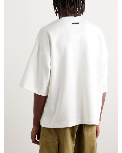 Nike White Oversized Cotton-blend Jersey T-shirt for men