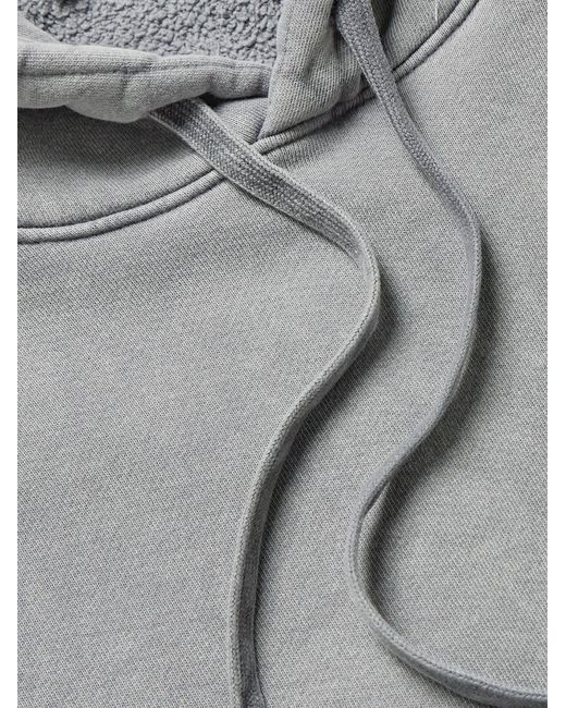 Agolde Gray Salford Cotton-Jersey Hoodie for men