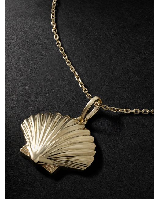Mateo Black Venus Small Gold Pendant Necklace for men