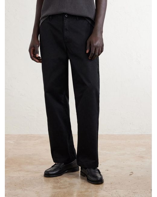 Neighborhood Blue Straight-Leg Cotton Chinos for men