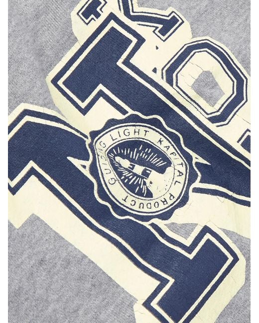 Kapital Gray N.Try Straight-Leg Printed Cotton-Jersey Sweatpants for men