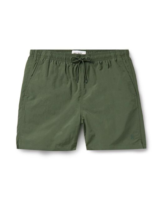 Norse Projects Green Hauge Straight-leg Mid-length Recycled Swim Shorts for men