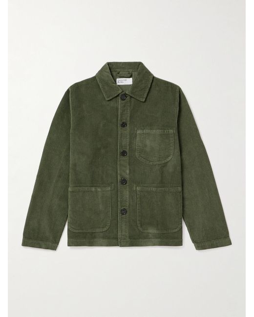 Universal Works Green Cotton-corduroy Chore Jacket for men