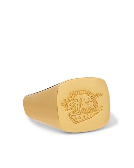 Kingsman Metallic Deakin & Francis Gold-plated Signet Ring for men
