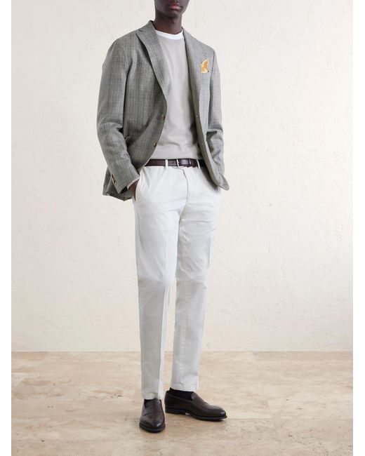 Boglioli White Cotton-Jersey Sweater for men