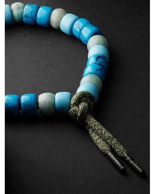Carolina Bucci Mykonos Forte Beads Blackened Multi-Stone Bracelet for men