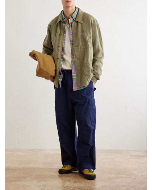 Polo Ralph Lauren Green Textured Linen Jacket for men